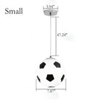 Modern Minimalist Creative Football 1-light Pendant Light BulbSquare
