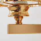 Modern Minimalist Oval Cylinder Hardware Crystal 1-Light Wall Sconce Lamp For Bedroom Lumendat