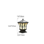 Modern Vintage Waterproof Patio Solar Outdoor Column Head Light Lumendat