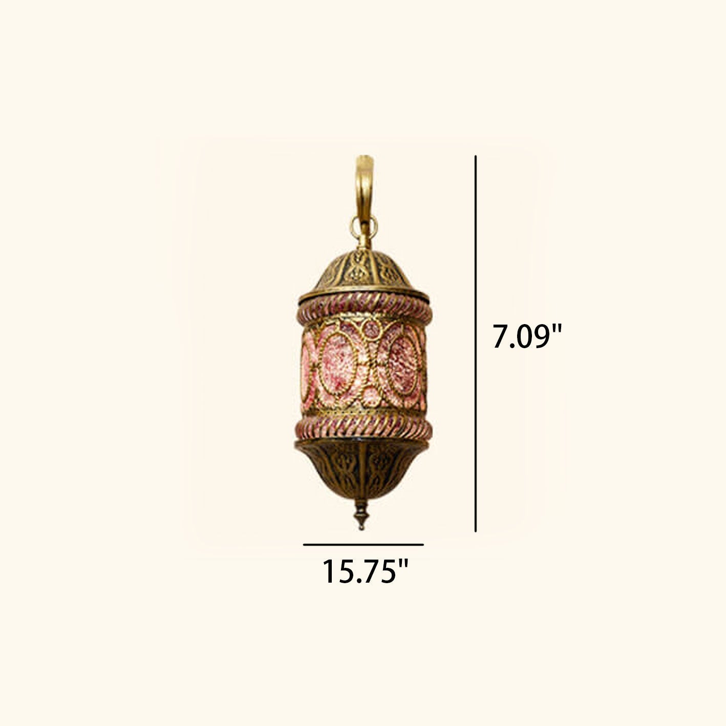 Southeast Asian Style Hollow Iron Pink 1-Light Wall Sconce Lamp Lumendat