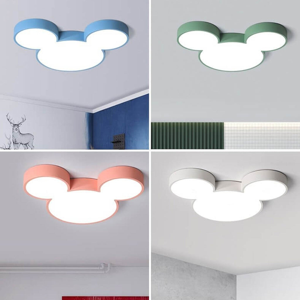Mouse Cartoon Slim LED Flush Mount Ceiling Light Lumendat