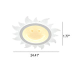 Creative Cartoon Smiley Sun LED Flush Mount Ceiling Light Lumendat