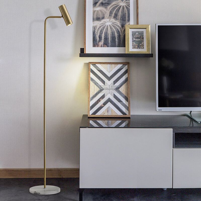 Industrial Iron Simple Lamp Base Adjustable LED Standing Floor Lamp Lumendat