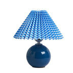 Nordic Minimalist Ceramic Pleated 1-Light Table Lamp Lumendat