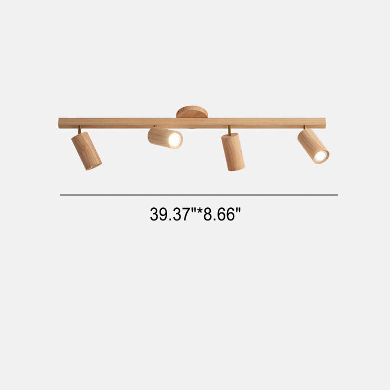 Simple Log Spotlight Track LED Semi-Flush Mount Ceiling Light Lumendat