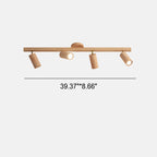Simple Log Spotlight Track LED Semi-Flush Mount Ceiling Light Lumendat