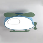 Lumendat Cartoon Creative Colorful Aircraft LED Eye Protection Kids Flush Mount Ceiling Light Lumendat