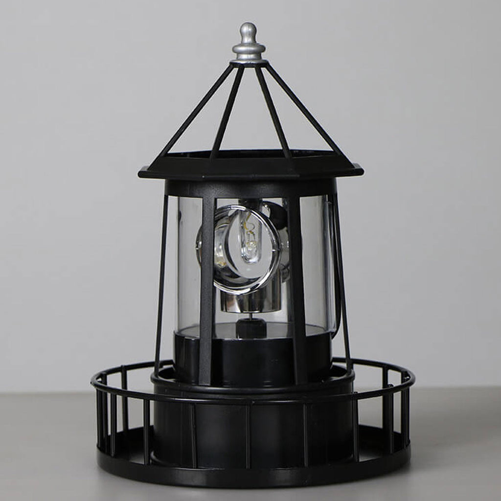 Creative Solar Rotating Tower Resin Hardware LED Garden Decoration Landscape Light Lumendat