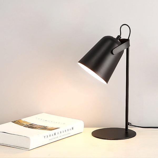 Nordic Macaron Color Creative Iron Bucket Design 1-Light Table Lamp Lumendat