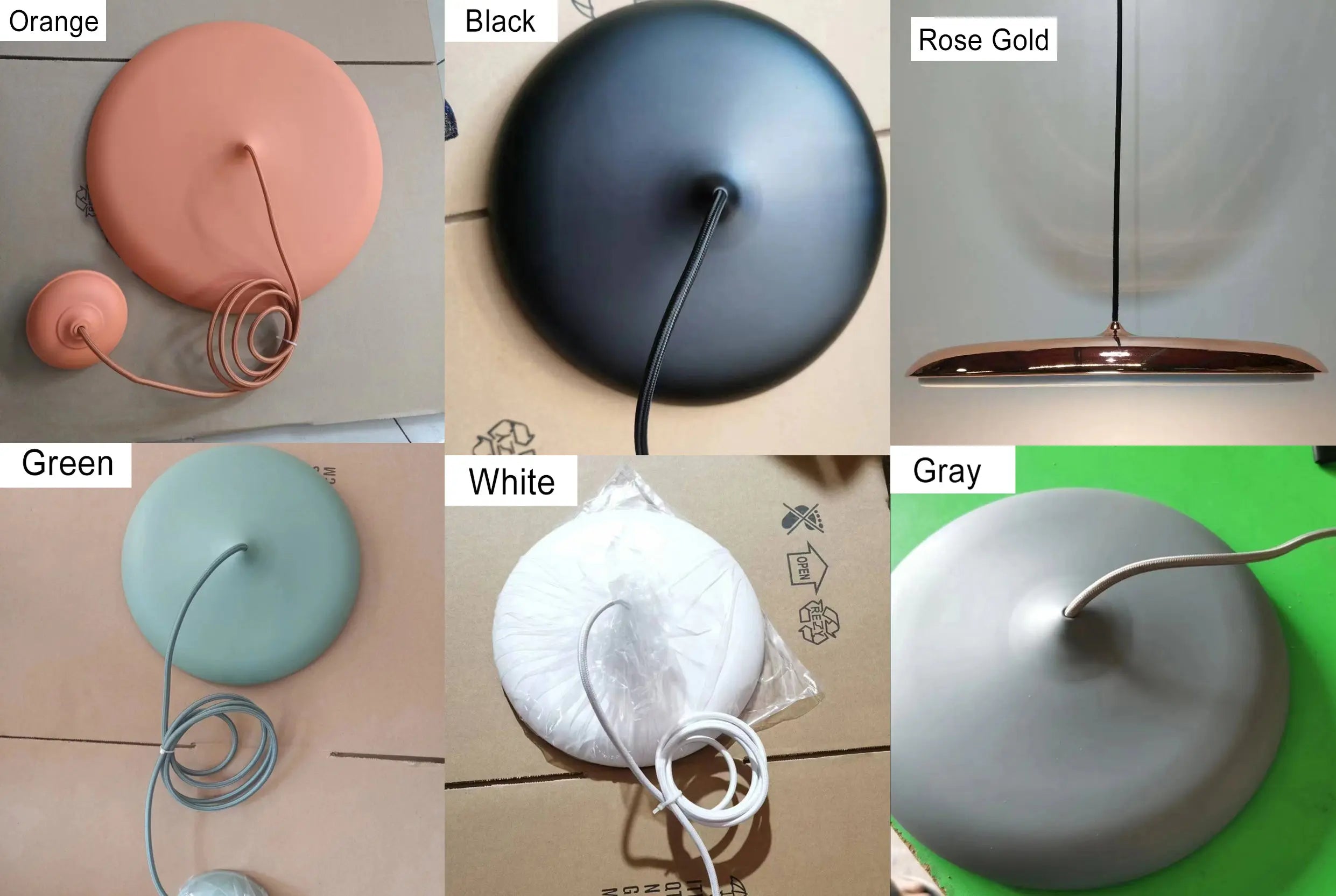 Nordic Macaron Flying Saucer Metal LED Pendant Light Lumendat
