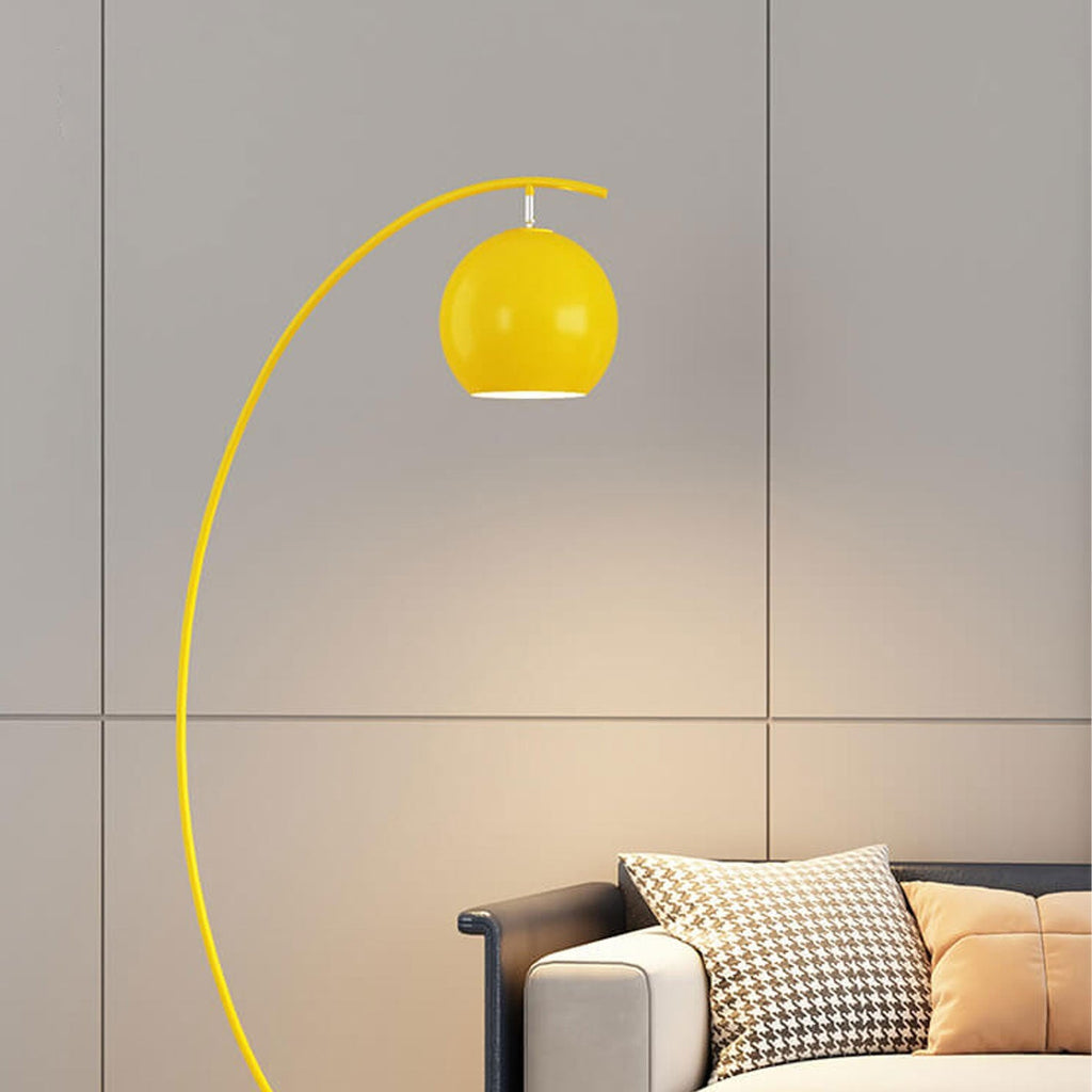 Nordic Minimalist Curved Line Dome 1-Light Standing Floor Lamp Lumendat
