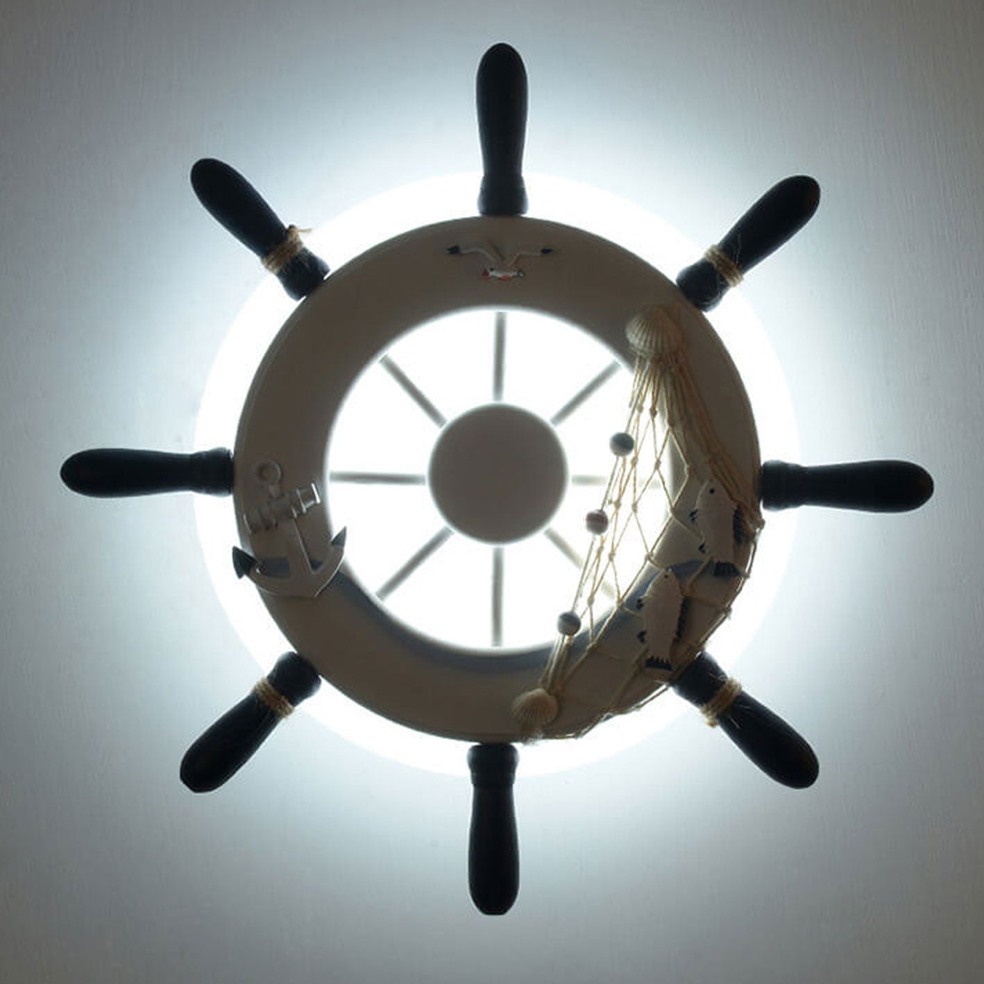 Lumendat Cartoon Creative Rudder Resin LED Kids Wall Sconce Lamp Lumendat