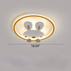 Lumendat Childlike Creative Cartoon Rabbit Design LED Flush Mount Light Lumendat