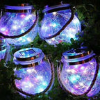 Cracked Glass Jar Waterproof Solar Copper Wire LED Outdoor Garden Landscape Light Lumendat