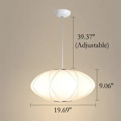 Creative Minimalist Fabric Lantern 1-light Pendant Light BulbSquare