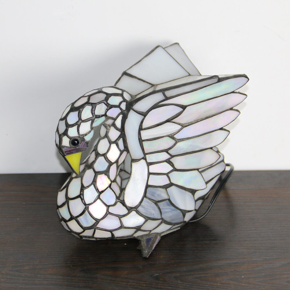 Tiffany Creative Animal Stained Glass 1-Light Decorative Table Lamp Lumendat