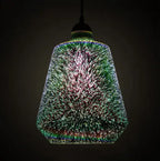 Modern Creative 3d Stained Fireworks Glass Jar 1-light Pendant Light Lumendat
