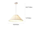 Contemporary Scandinavian Round Iron Acrylic Fabric 4/5 Light Pendant Light for Living Room BulbSquare