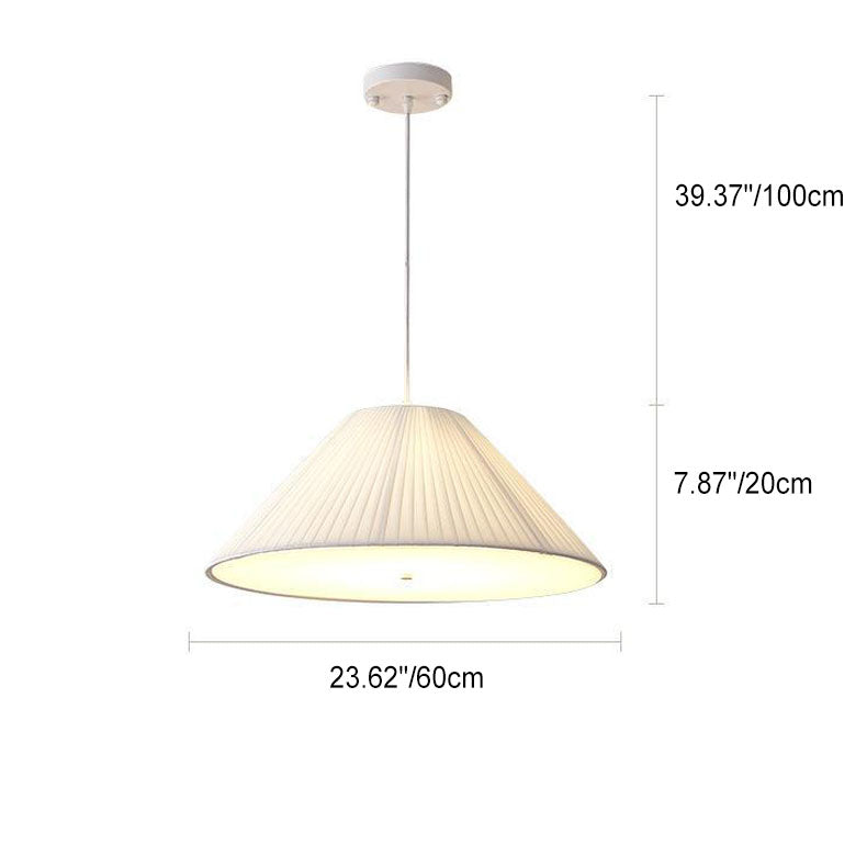 Contemporary Scandinavian Round Iron Acrylic Fabric 4/5 Light Pendant Light for Living Room BulbSquare