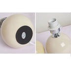 Nordic Minimalist Ceramic Pleated 1-Light Table Lamp Lumendat
