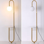 Nordic Minimalist Iron Marble Table LED Standing Floor Lamp Lumendat