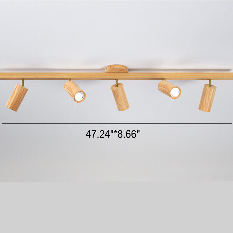 Simple Log Spotlight Track LED Semi-Flush Mount Ceiling Light Lumendat