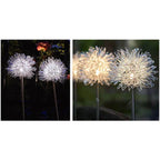 Solar Dandelion Aluminum Wire Globe Light LED Outdoor Waterproof Luminous Garden Insert Ground Landscape Light Lumendat