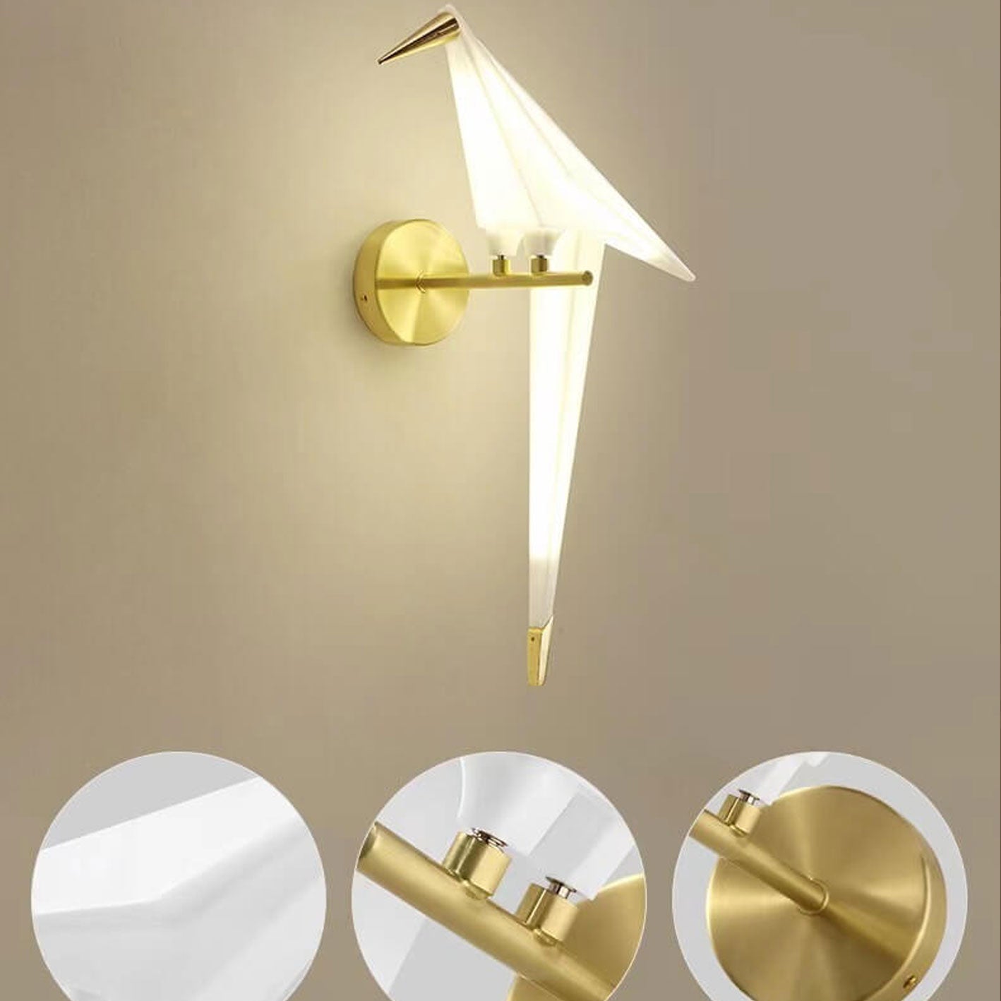 Modern Creative Thousand Paper Cranes LED Wall Sconce Lamp Lumendat