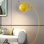 Nordic Minimalist Curved Line Dome 1-Light Standing Floor Lamp Lumendat