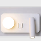 Nordic Minimalist Round/Square Acrylic Iron LED Reading Wall Sconce Lamp