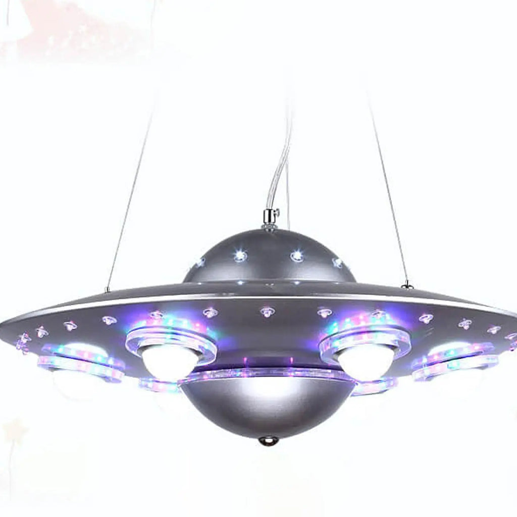 Creative Cartoon Ufo Flying Saucer LED Kids Chandelier Lumendat