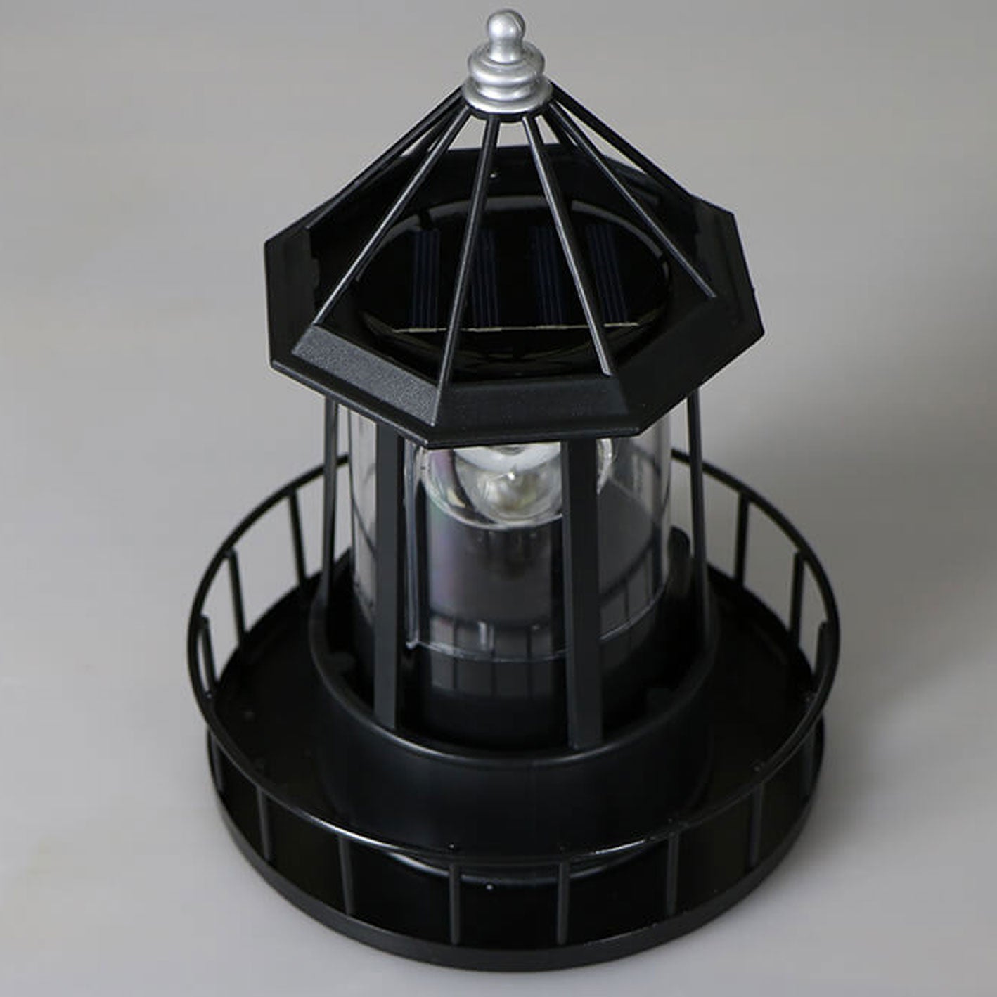 Creative Solar Rotating Tower Resin Hardware LED Garden Decoration Landscape Light Lumendat