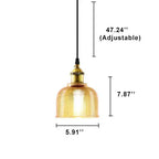 Vintage Textured Lattice Glass 1-light Pendant Light Lumendat