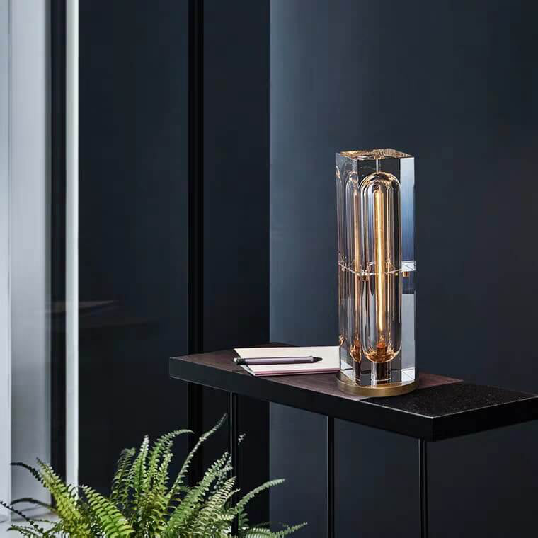 Modern Crystal Stereo Geometric Design 1-Light Table Lamp Lumendat