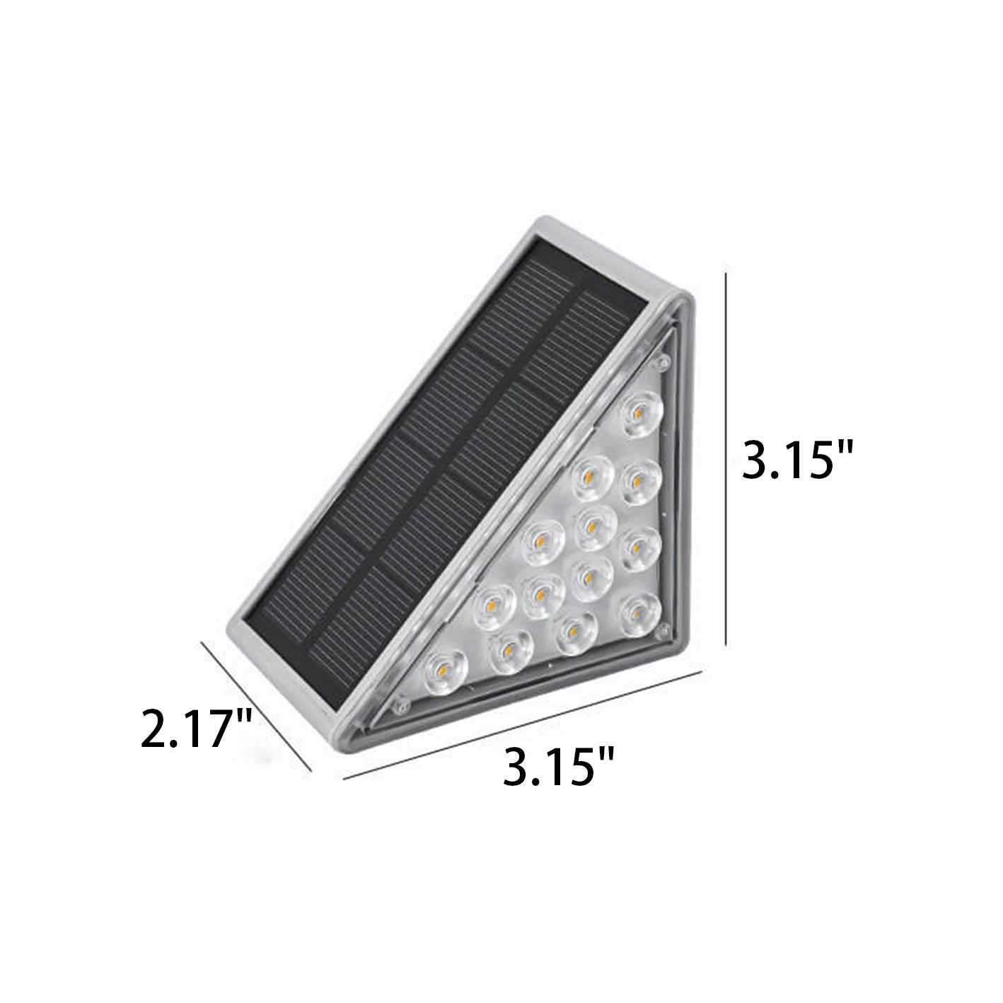 Solar Waterproof Stereo Triangle LED Outdoor Stair Lamp Lumendat