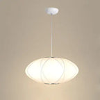 Creative Minimalist Fabric Lantern 1-light Pendant Light BulbSquare