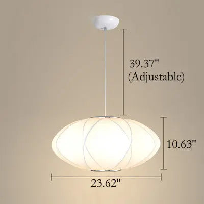 Creative Minimalist Fabric Lantern 1-light Pendant Light BulbSquare