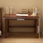 Modern Minimalist Rectangular Pine Wood Desk 1-Tier For Home Office DFM-F
