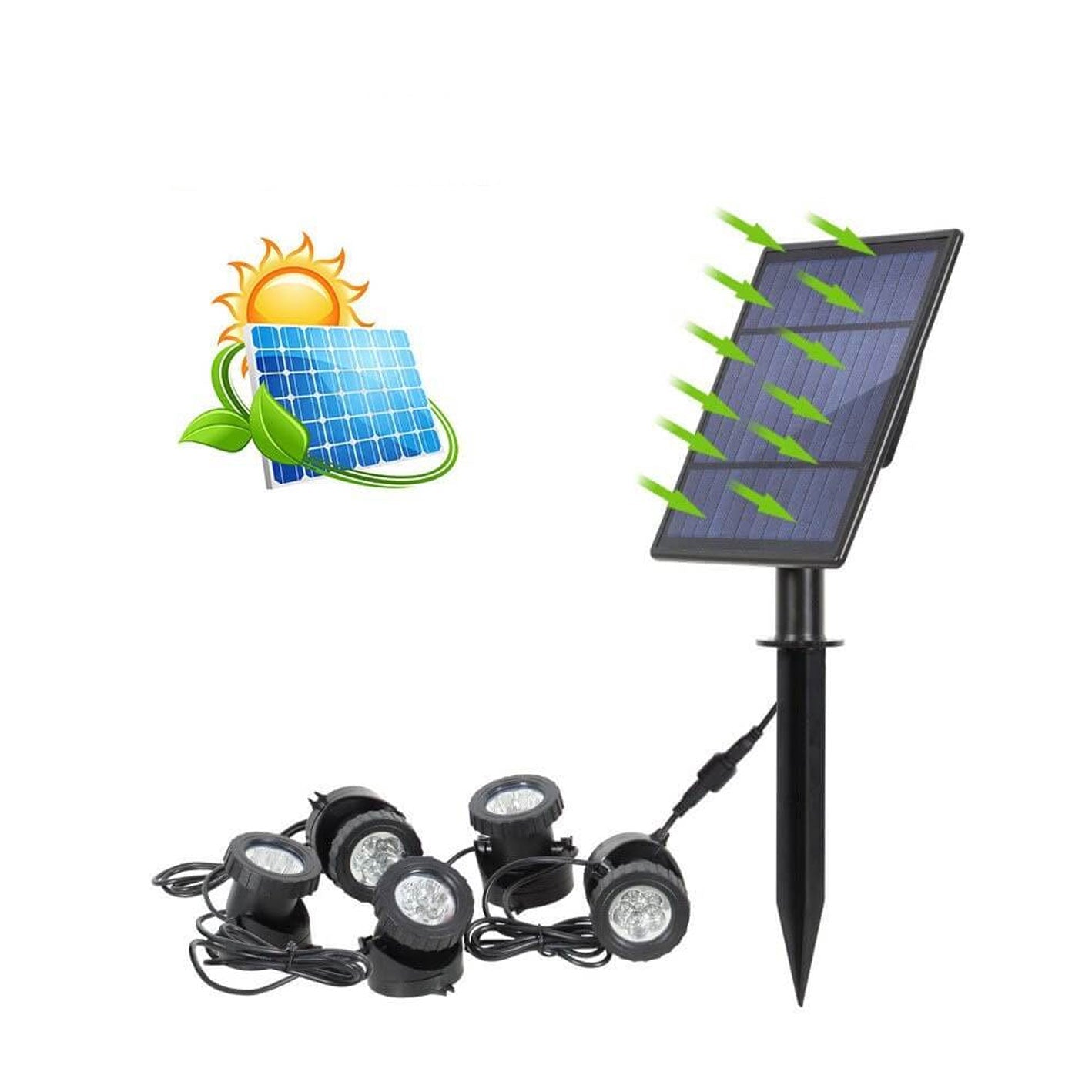 Solar Waterproof RGB Lawn Decoration LED Spotlight Landscape Light Lumendat