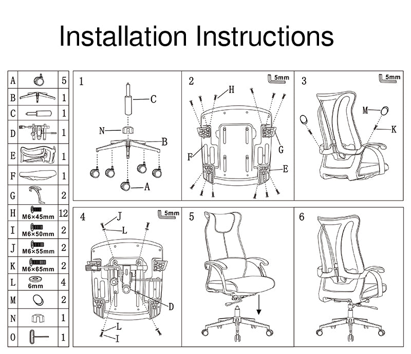 Modern Ergonomic High Back Leather Plywood & Metal Office Chair Executive Swivel Desk Chair With Headrest Lumbar Support Adjustable Rolling Computer Chair Lumendat