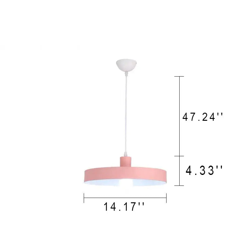 Modern Nordic Macaron Color 1-light Pendant Light BulbSquare