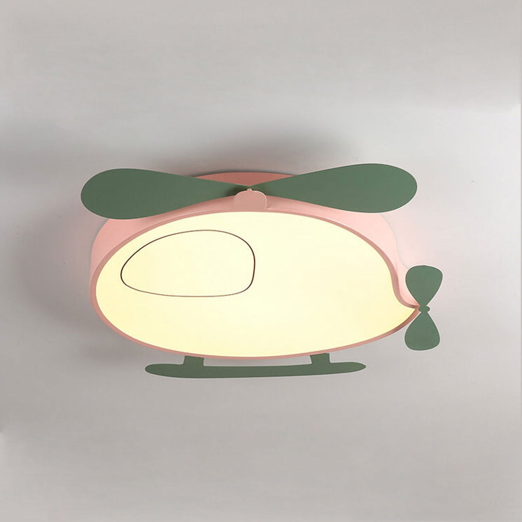 Lumendat Cartoon Creative Colorful Aircraft LED Eye Protection Kids Flush Mount Ceiling Light Lumendat