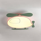 Lumendat Cartoon Creative Colorful Aircraft LED Eye Protection Kids Flush Mount Ceiling Light Lumendat
