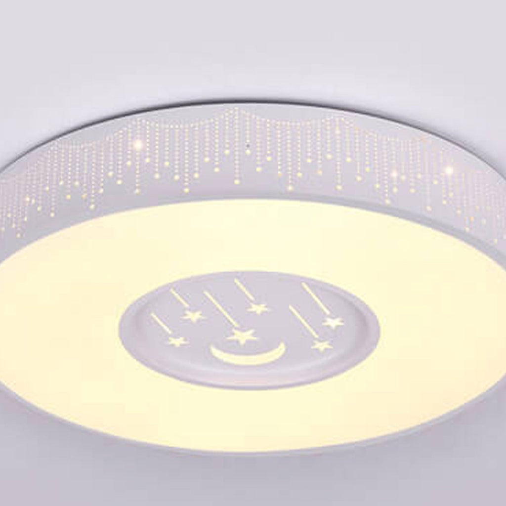 Lumendat Modern Minimalist Starry Sky Round Children's LED Flush Mount Ceiling Light Lumendat