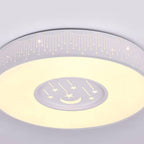 Lumendat Modern Minimalist Starry Sky Round Children's LED Flush Mount Ceiling Light Lumendat