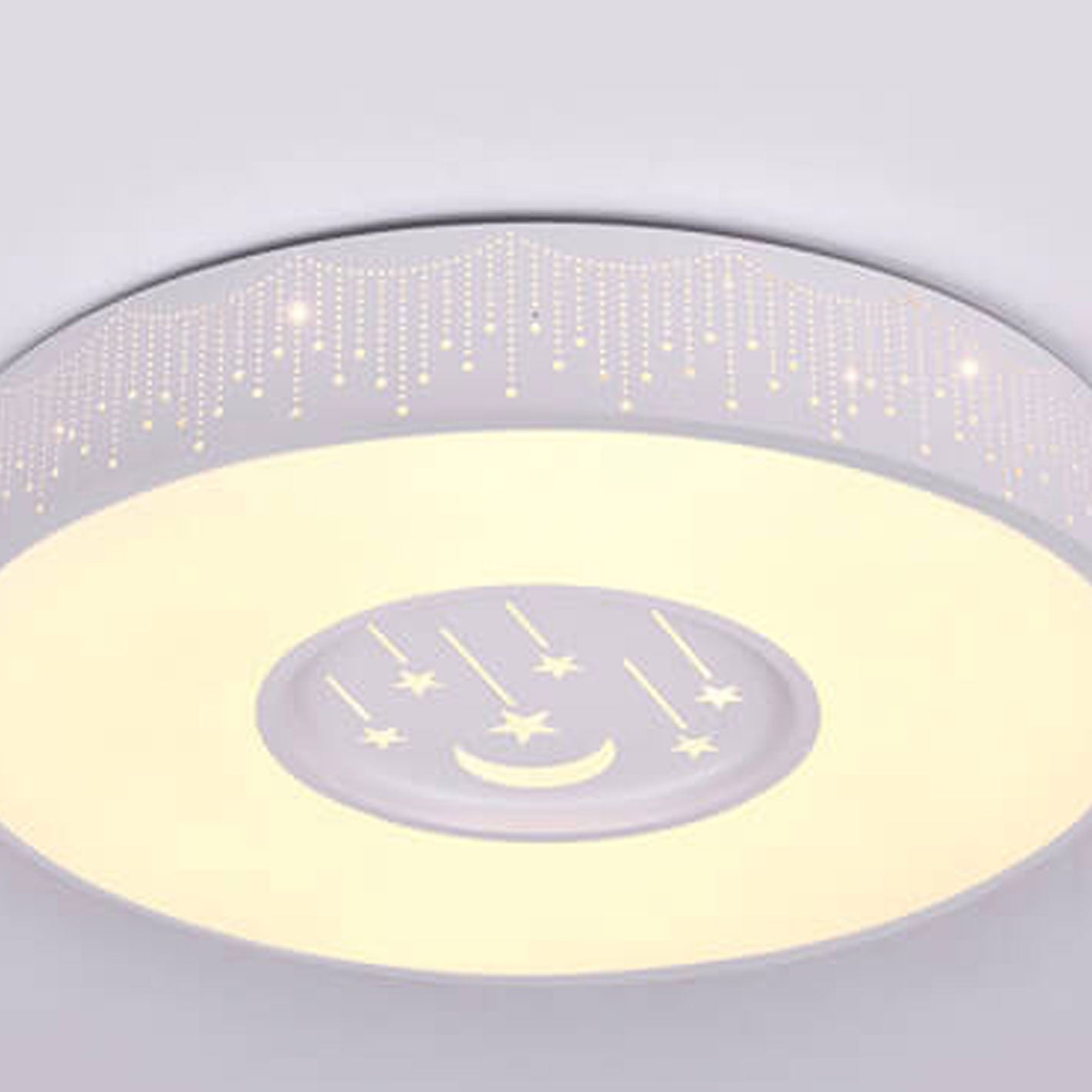 Lumendat Modern Minimalist Starry Sky Round Children's LED Flush Mount Ceiling Light Lumendat