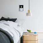 Modern Light Luxury Marble Metal 1-light Pendant Light