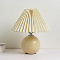 Nordic Minimalist Ceramic Pleated 1-Light Table Lamp Lumendat