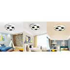 Cartoon Creative Round Football LED Kids Flush Mount Ceiling Light Lumendat