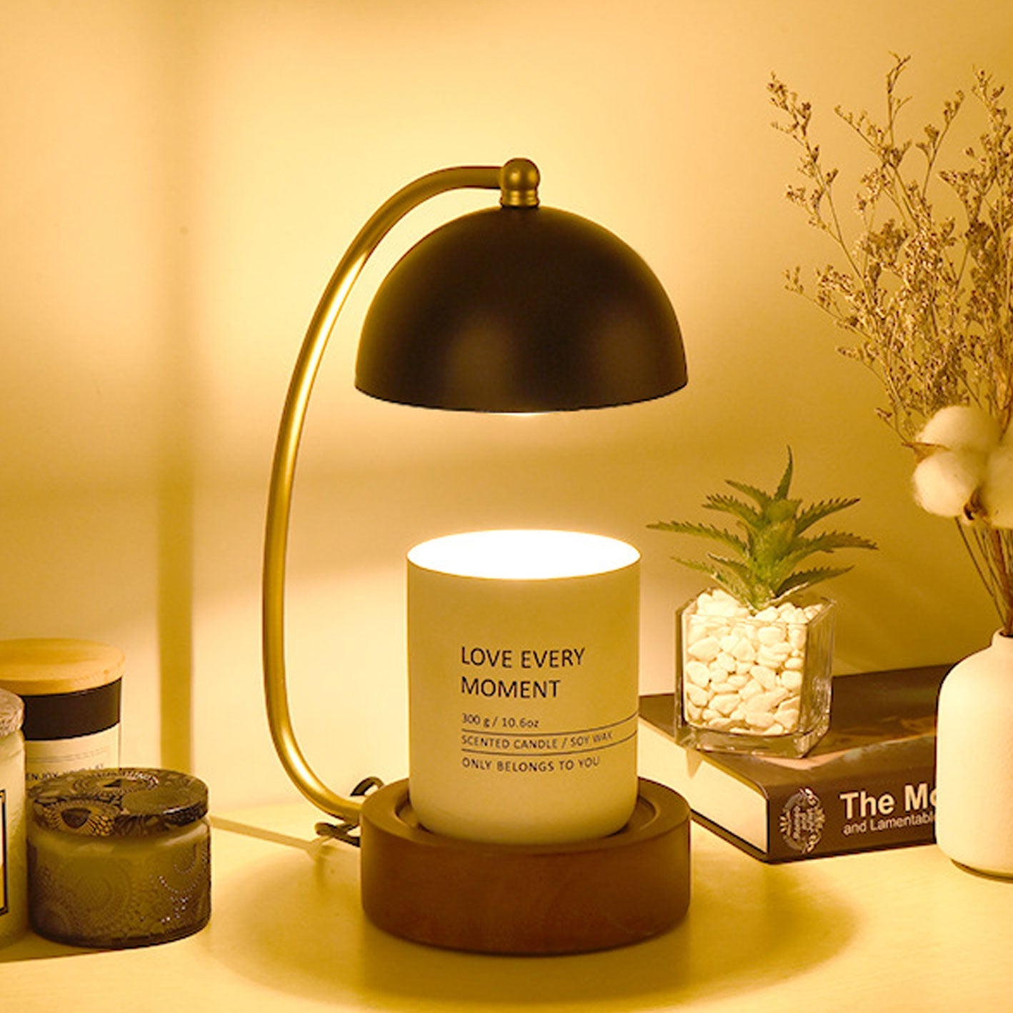 Japanese Creative Timing Dimming 1-Light Melting Wax Table Lamp Lumendat